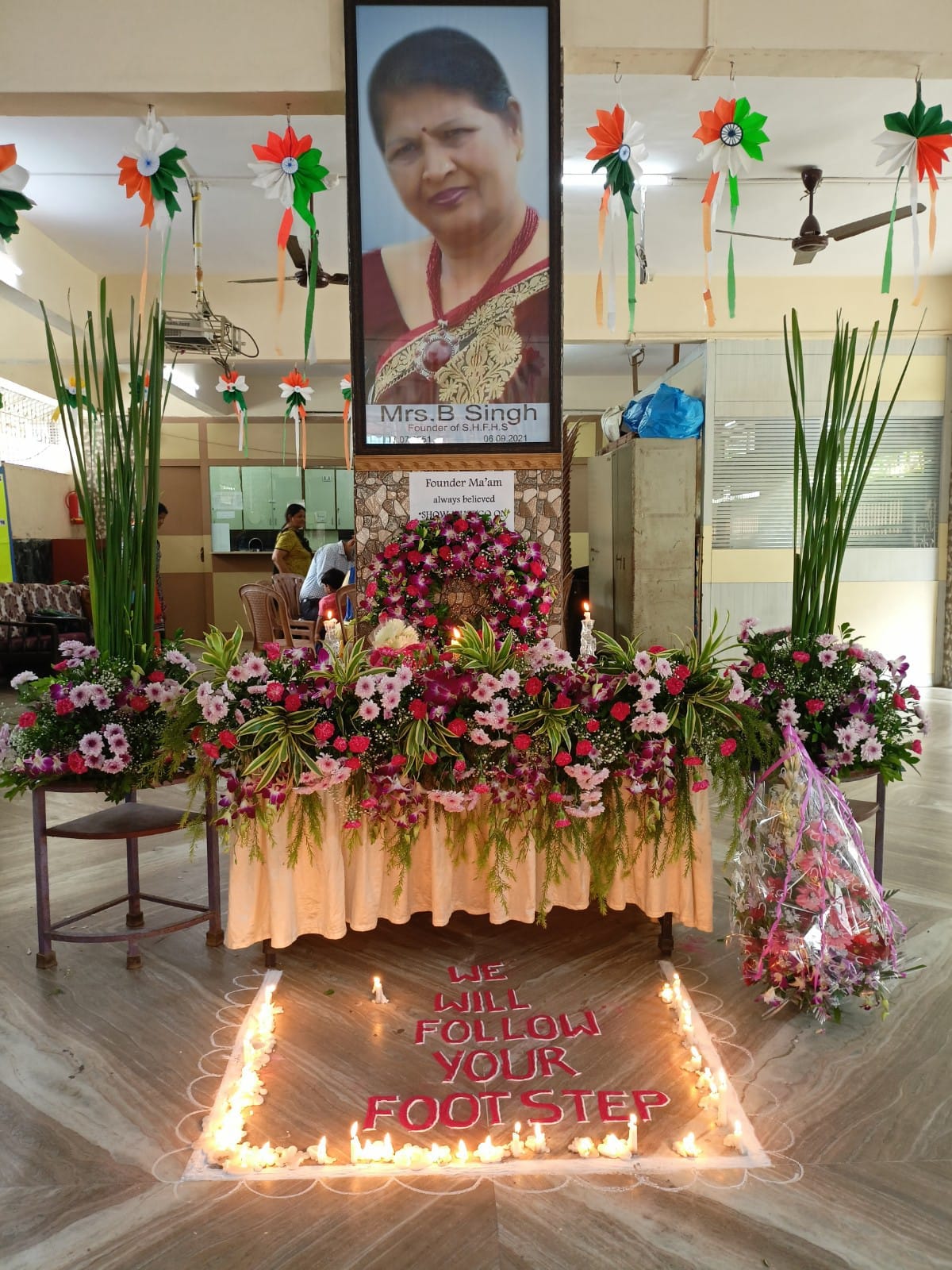 REMEMBERING Mrs B SINGH  THE FOUNDER OF SAI HOLY FAITH HIGH SCHOOL