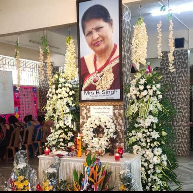 REMEMBERING Mrs B SINGH  THE FOUNDER OF SAI HOLY FAITH HIGH SCHOOL
